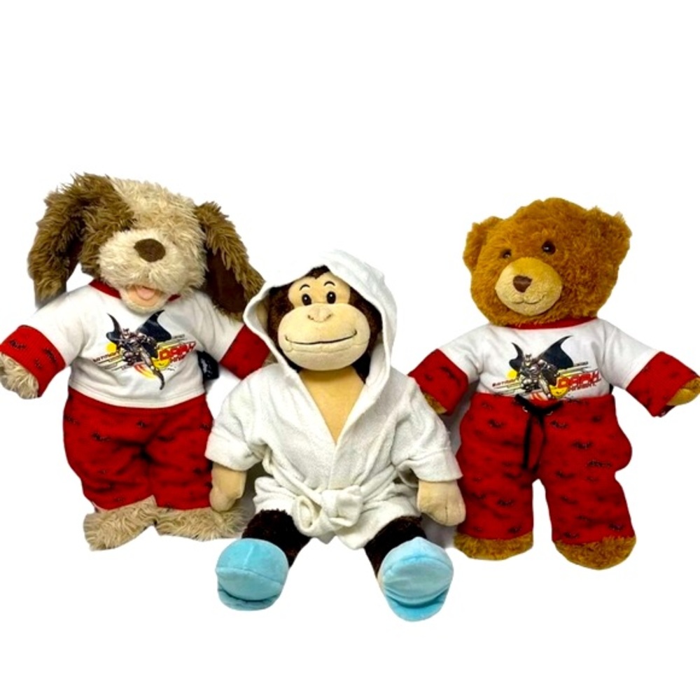 EUC BUILD-A-BEAR LOT-3 Stuffed Animals, Tons of Clothes, Shoes & Accessories!